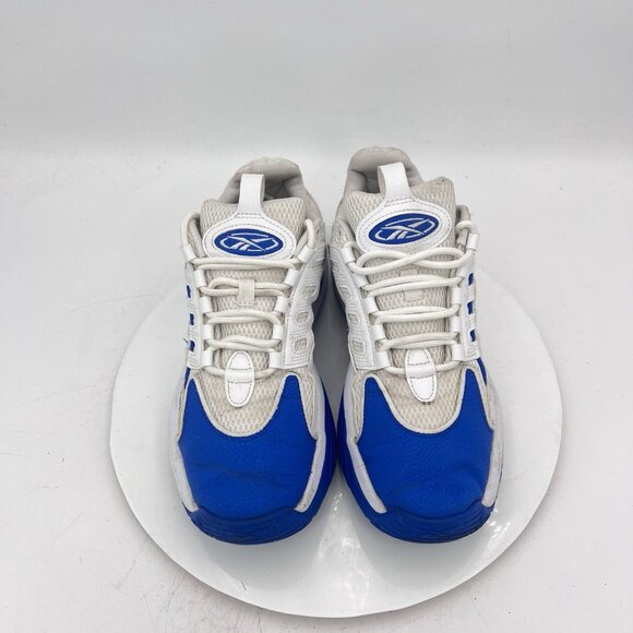 Reebok Solution Mid Allen Iverson Men Size 8 Electic Blue White Basketball Shoes - Picture 4 of 10